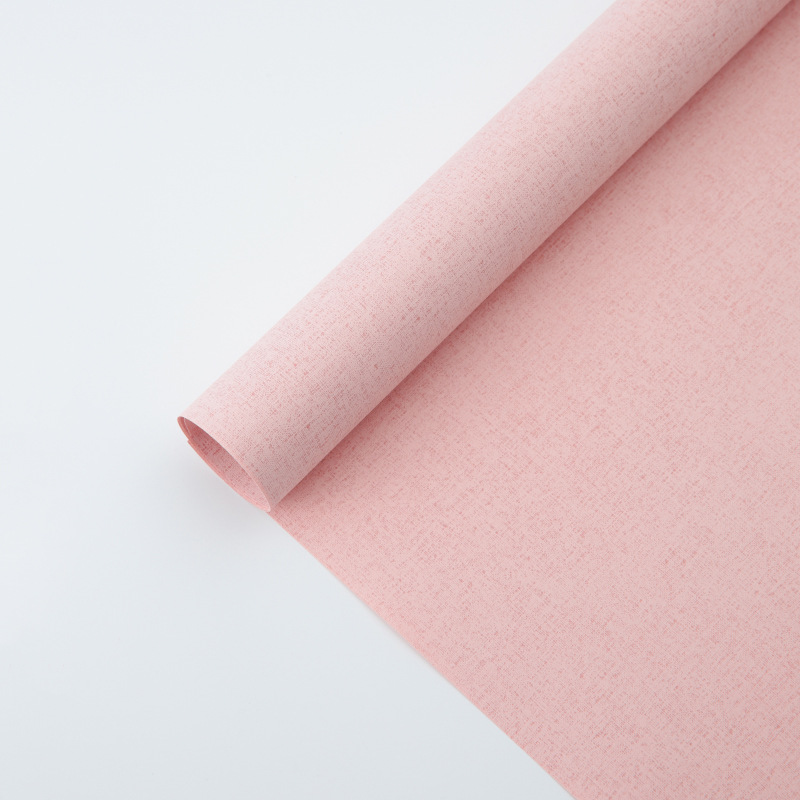 Papel de regalo rojo neto de doble cara de Rosa del arte floristería al por mayor material floral color sólido papel de regalo en relieve de la flor