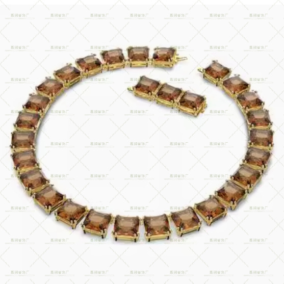 Millenia colección exagerada collar pulsera de cristal de color gradiente lujoso ligero de alto nivel transfronterizo