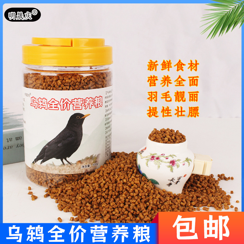 眀晟庆秘制乌鸫鸟饲料500g乌鸫鸟提性促火料比赛打口料雏鸟壮膘