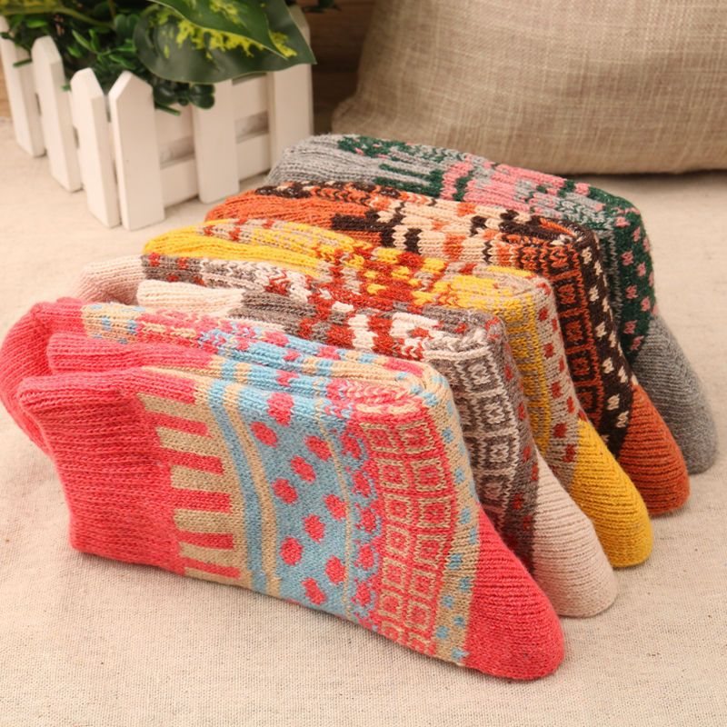 Calcetines de invierno para mujer, gruesos, forrados, ideales para clima frío