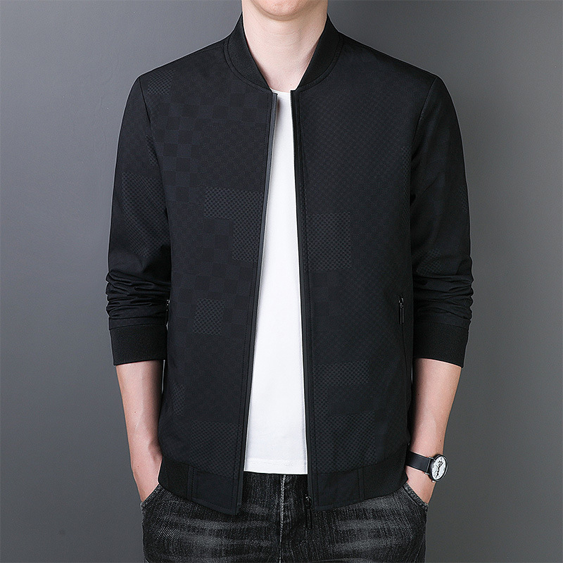 Men's Jacket Business Autumn Winter Casual Printed Plus Size_voghion.com