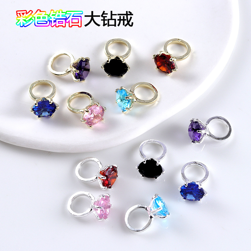 nail decoration for manicure with zircon