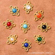 复古风镶嵌皓石锌合金配件头饰鞋帽服装辅料diy手工装饰材料批发