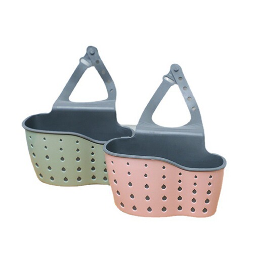 Huisi household sink rack sponge pot brush drain rack kitchen ginger and garlic storage basket double-layer drip basket drain basket