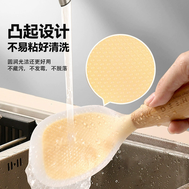 Силиконовая ложка для риса, стоит вертикально и не прилипает, совок для риса, пищевой материал, для домашнего использования