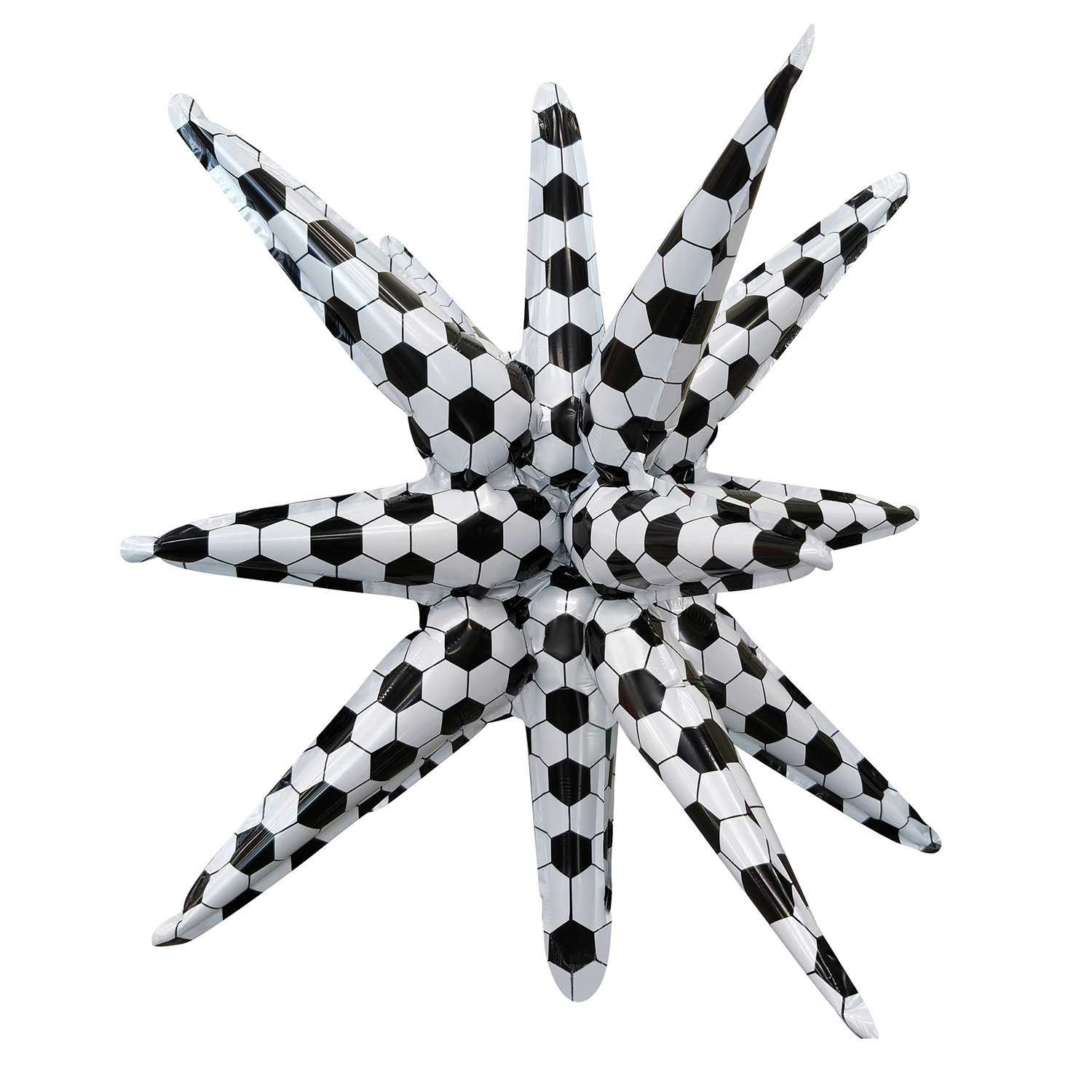 Transfronterizo de 22 pulgadas explotando una estrella en gota de agua brillante de aluminio 4D película de aluminio globo de aluminio diseño de fiesta de cumpleaños image 30
