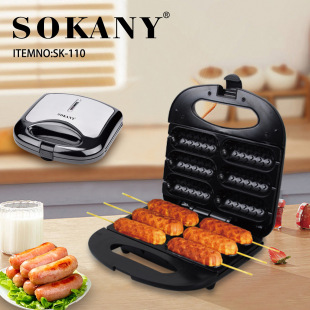 [Cross -Bordder Hot Sale] Sokany110 хот -дог на гриле кишечной машины Небольшая на гриле колбаса Автоматическое управление температурой много -функция