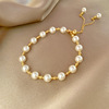Advanced sophisticated trend bracelet from pearl, high-quality style, light luxury style, simple and elegant design