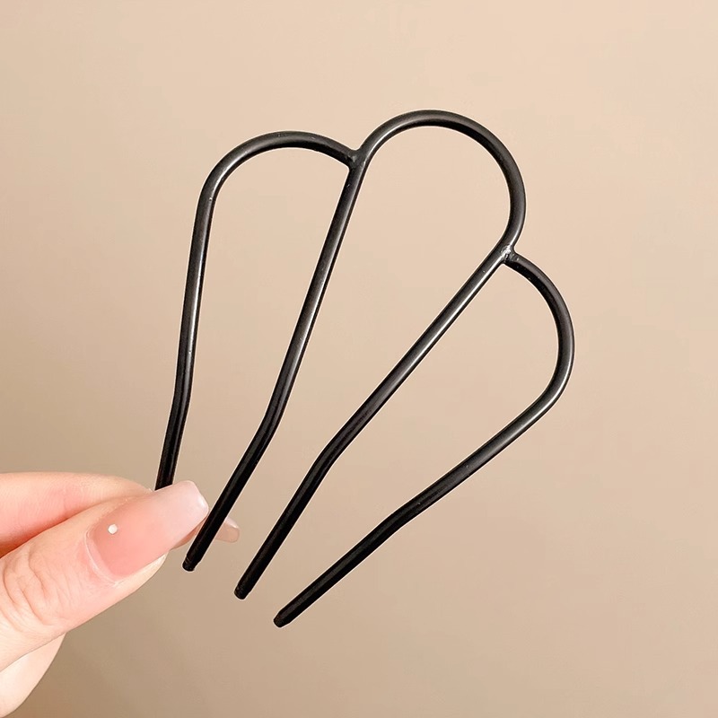 Perezoso updo artefacto cabeza de bola hembra insertar peine del pelo horquilla inversa insertar en forma de U horquilla estilo profesional accesorios para el cabello tocado