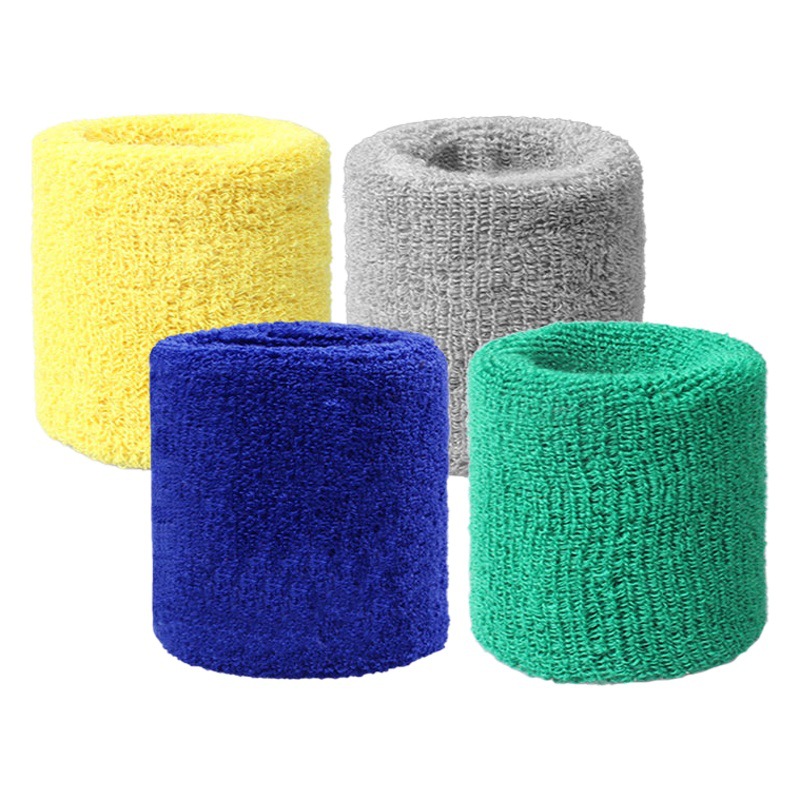 Towel Bracer Sweat-absorbent Sports Polyester Cotton Color Sweat-absorbent Towel Hand Guard Yoga Hand Guard Processing Embroidered Sports Bracer