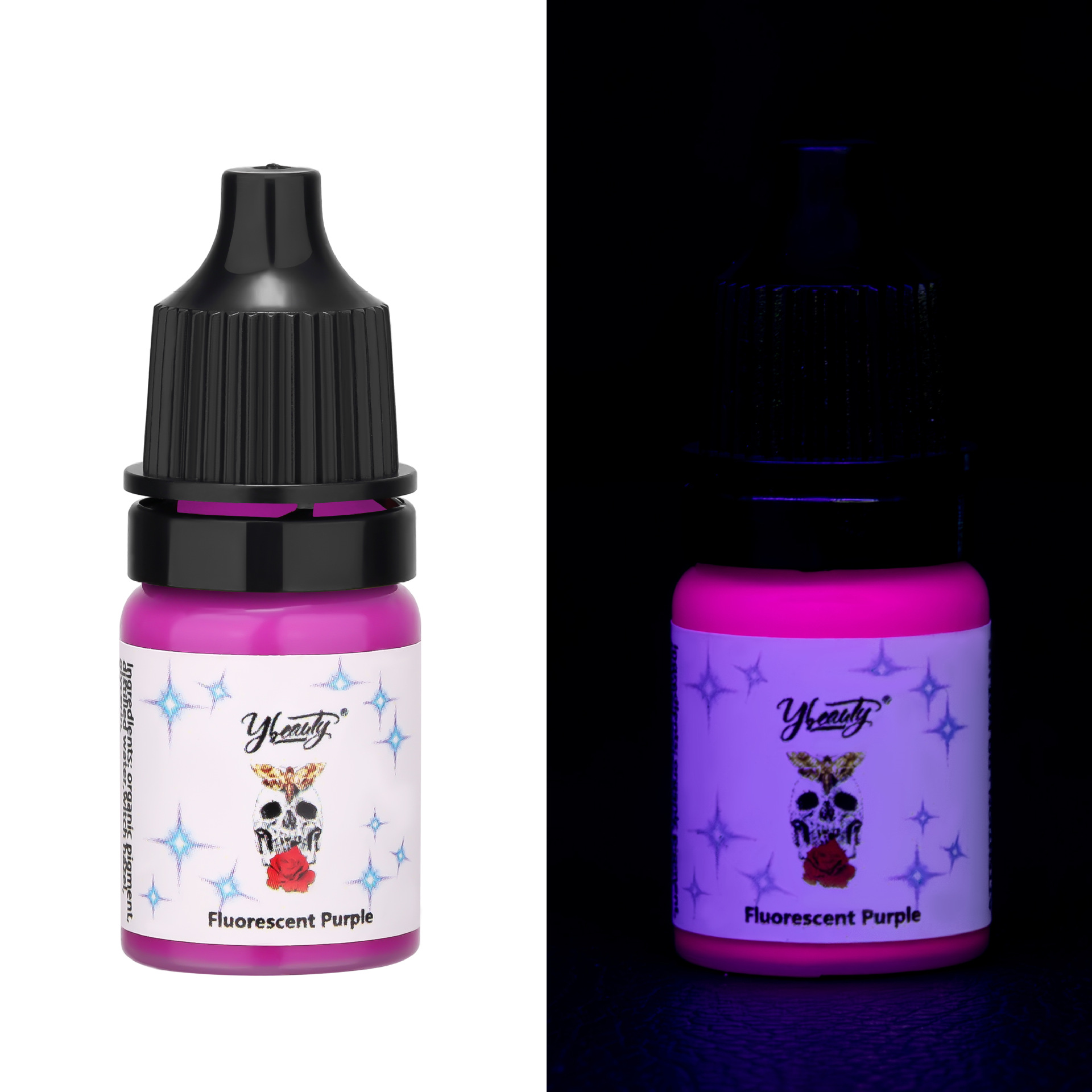 Tinta para tatuajes, pigmento de color para tatuajes 5ml/15ml, tinta fluorescente certificada por la FDA, certificación transfronteriza. image 6