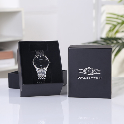 Branded black packaging watch box accessories gift box wholesale from Zhejiang