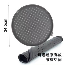 披萨盘冲孔烘焙烤盘不沾带孔披萨模具烤肉盘碳钢烘焙模具圆形烤盘