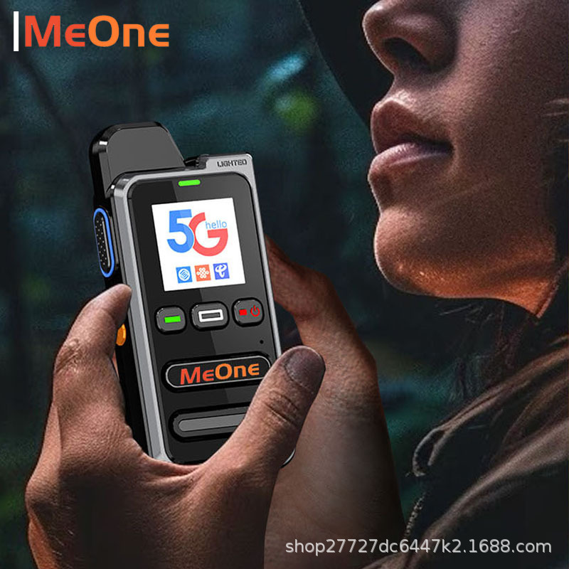 National Intercom Radio with Card Slot, 5000Km Range, 5g Outdoor Handheld Device, Public Network Fleet 4g Mini Portable Radio