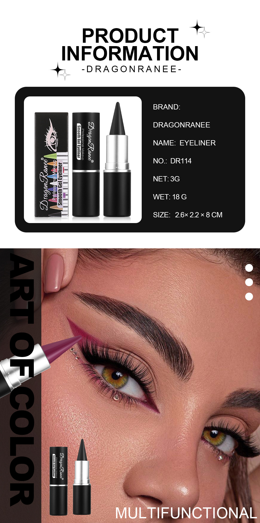 Eyeliner mat Lazy Eyeshadow Color