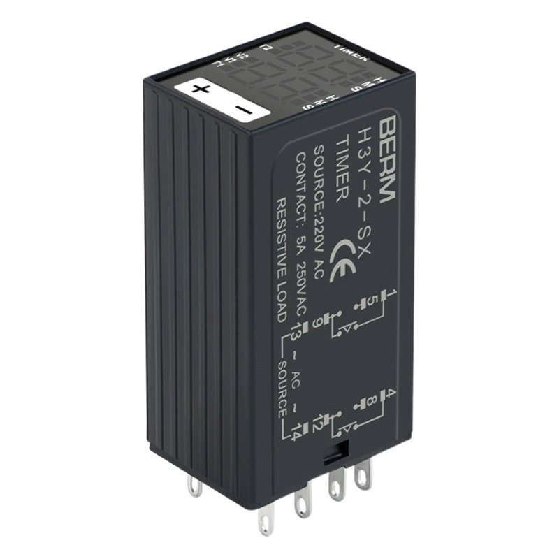 Контроллер задержки включения питания H3Y-2 4 цикла 220 В электронный цифровой дисплей реле времени JSZ6 маленький 12V24