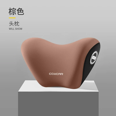 Waist support Traction Lumbar Pillow Lumbar Cushion - single-headrest-brown-ordinary-style