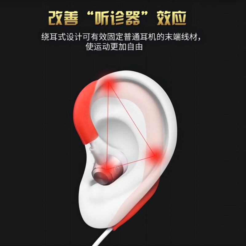 In-ear Wired Headset Non-slip Silicone Ear Hook Sports Headset Non-slip End Wire Silicone Ear Hook