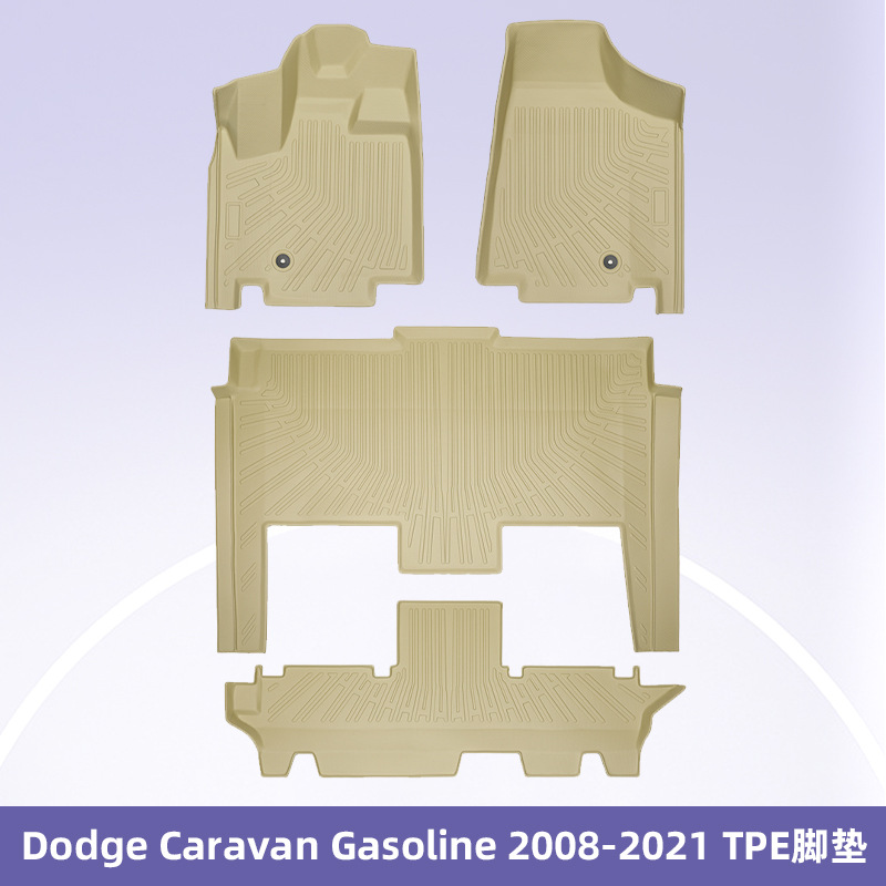 Aplicable a Dodge Caravan 2008 - 2021 TPE Foot Pad 3D All Weather Foot Pad Backpack Pad