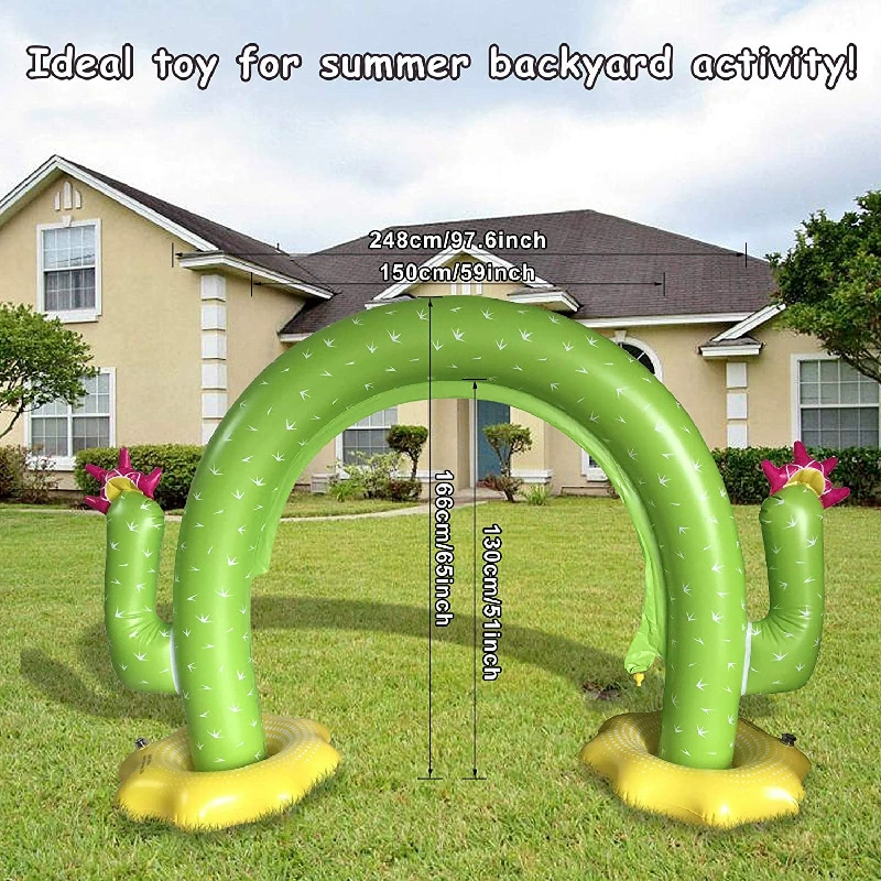Амазонка надувной распылитель воды кактус детская игровая Арка ПВХ на открытом воздухе задний двор водные игры завод арка на заказ