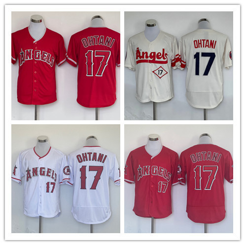 Spot MLB Baseball Jersey Wholesale Angel Team No. 17 Dagu Xiangping Embroidered Jersey Export Baseball Uniform Jersey Spot MLB Baseball Jersey Wholesale Angel Team No. 17 Dagu Xiangping Embroidered Jersey Export Baseball Uniform Jersey