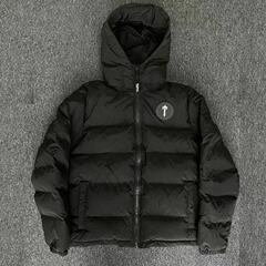 外贸跨境冬季潮流Trapstar连帽棉服背面刺绣男士加厚时尚外套棉衣