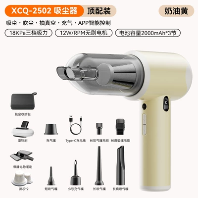 handheld portable rechargeable blower, suitable for – Tozsoranlar - 2502cream-yellow18000paapp-controltop-configuration