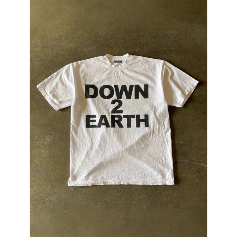Heavyweight Pure Cotton! American-Style Large Letter Print Vintage Unisex Short-Sleeve T-Shirt Oversize Heavyweight Pure Cotton! American-Style Large Letter Print Vintage Unisex Short-Sleeve T-Shirt Oversize