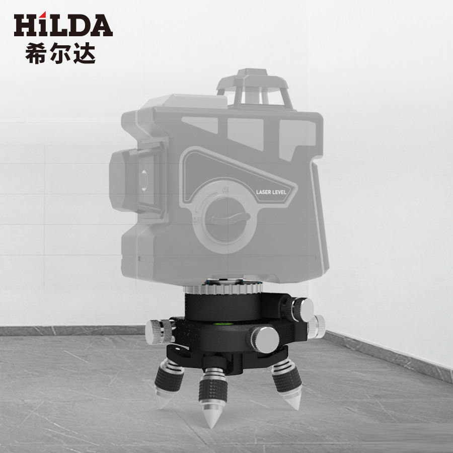 Hilda nivel accesorios soporte de pared triángulo base nivel soporte trípode cabeza de conversión