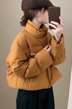 甜美气质韩系小个子羽绒服2025冬季新款韩版短款百搭面包服上衣女
