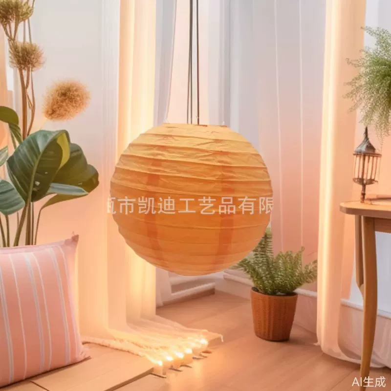 纸灯笼  外贸出口纸灯笼 工艺品  圆形  折叠纸灯笼