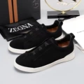 Black upper with white sole
