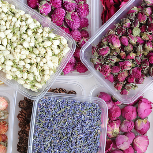 Meimuer lemon slices, rose buds, lavender granules, dried flowers, diy aromatherapy candle wax chips, decorative flower materials