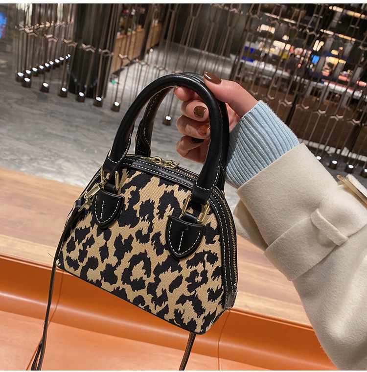 Herbst und Winter beliebte LeopardenUmhngetasche 2021 neue trendige Handtasche kleine Taschepicture11