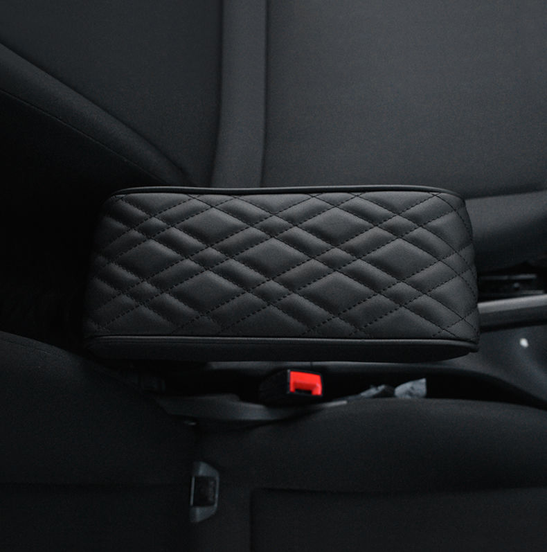 Small Car Armrest Box Booster Pad, Ultra-Small Universal Memory Foam Armrest Pillowcase, Central Extension, Thickening and Widening