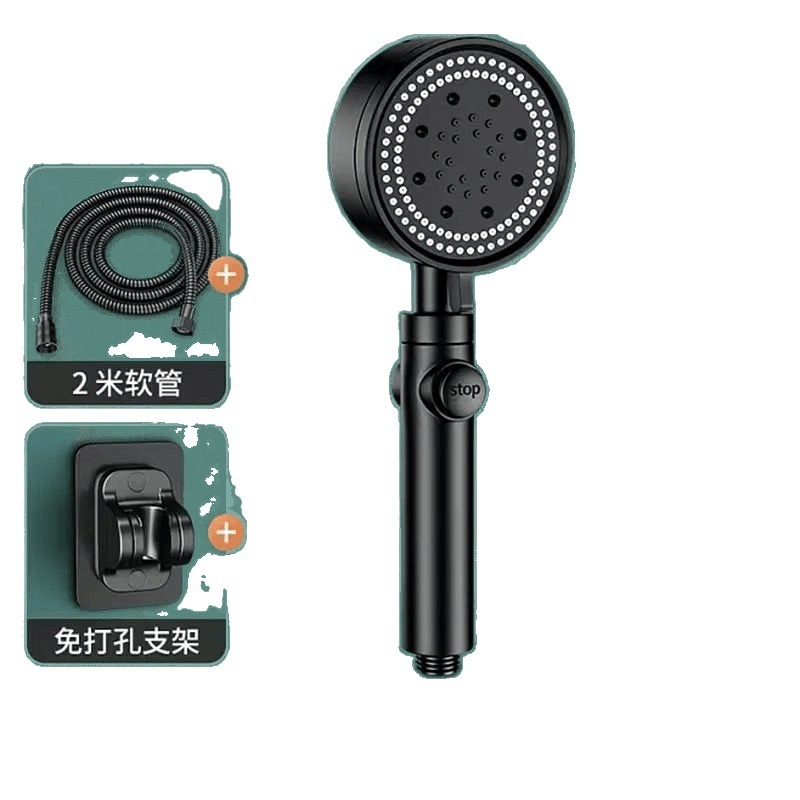 Ducha presurizada de seis velocidades rociador de ducha conjunto general presurizado calentador de agua de baño doméstico ducha de lluvia