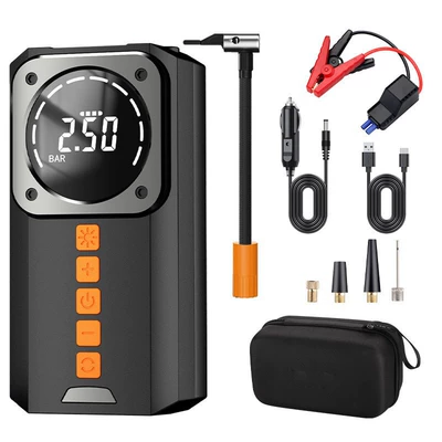Hava nasosu single-cylinder high-pressure tire inflator for - smart-clip-6000mah-with-dc-charging-aviation-case