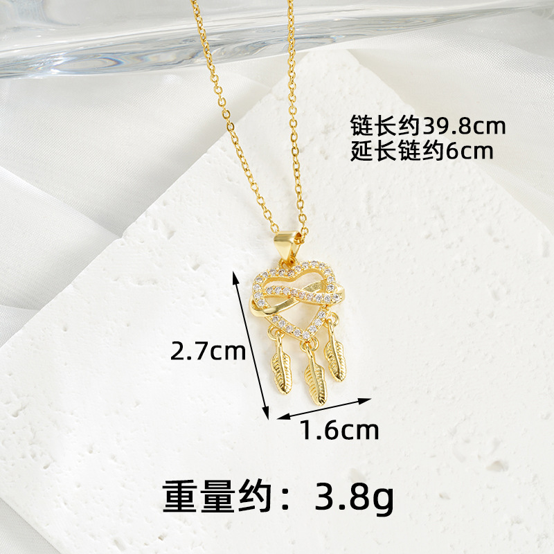 Nuevos productos Vietnam Shajin Collar Estilo de lujo ligero Amor borla Pendientes de plumas Diseño de moda femenina Sentido Joyería al por mayor