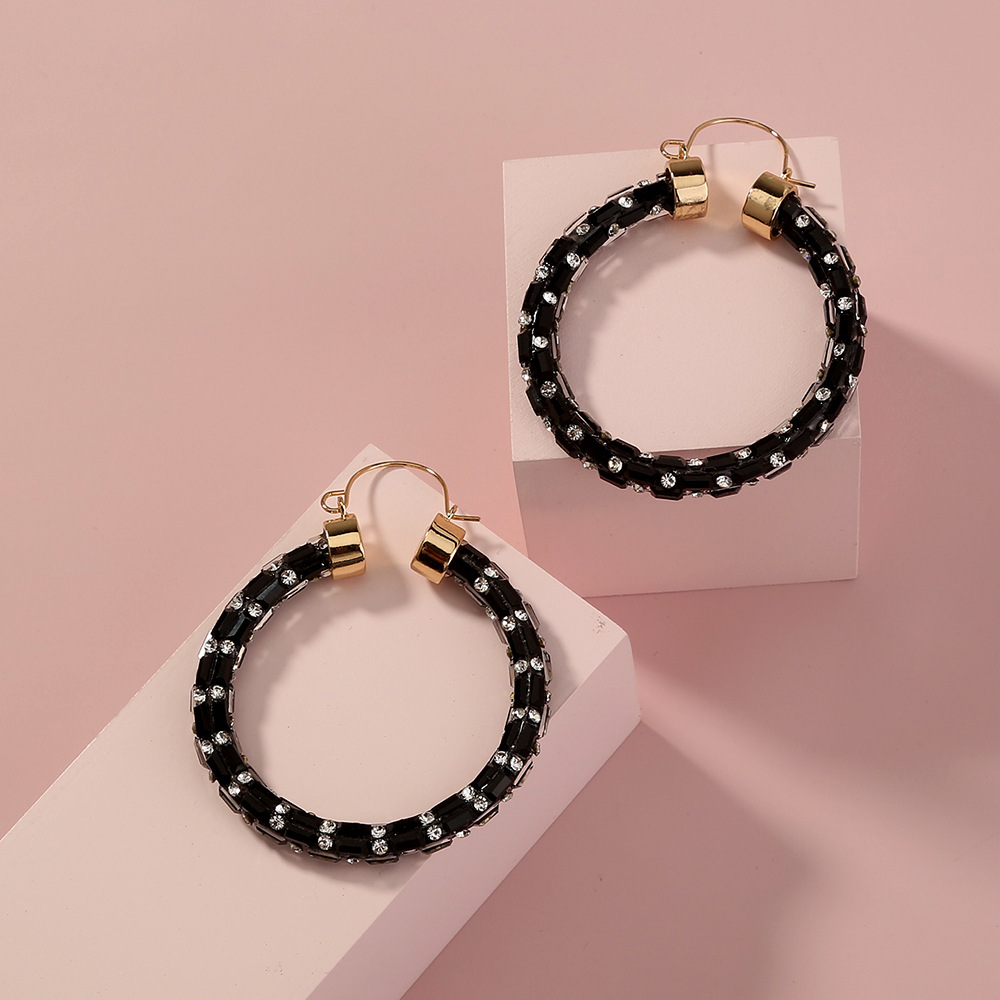 New Fashion Exaggerated Hoop Earrings Set display picture 7