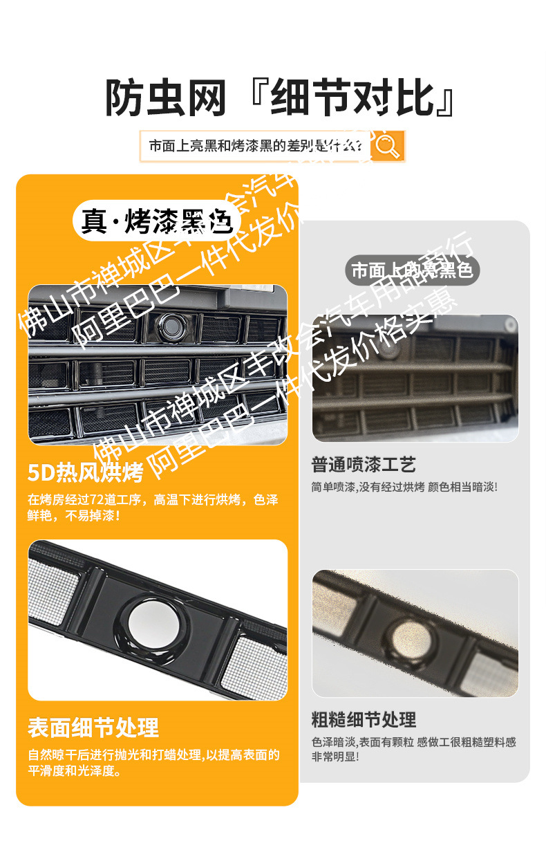 For Volkswagen to explore Yue luxury/high-energy version/smart version of the car anti-insect net front face net special auto parts