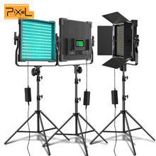 品色P45 LED补光灯RGB彩色直播视频平板暖白常亮舞蹈50瓦摄影灯