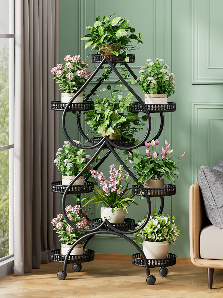 블랙 - 대담하고 두꺼워진 9개의 냄비 [무료 범용 바퀴]