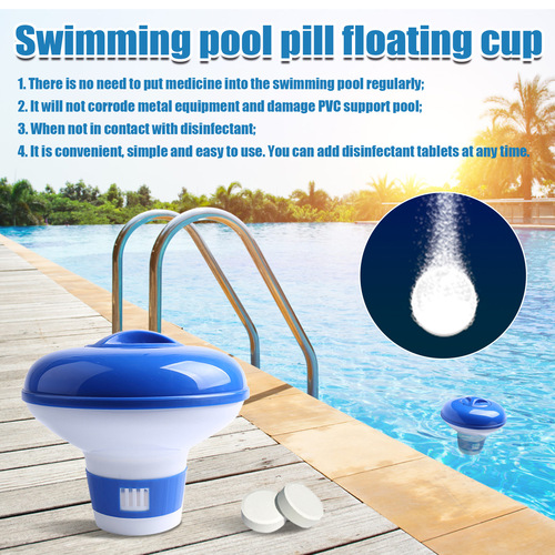 Swimming Pool Chemical Dispenser, Pool Floating Tablet Fizzing Cup, Pool Automatic Chemical Dispenser, Floating Chemical Dispenser