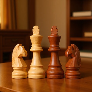 棋守 Элитный противовес, шахматы из натурального дерева, 3.5 дюймов, 3.75 дюймов