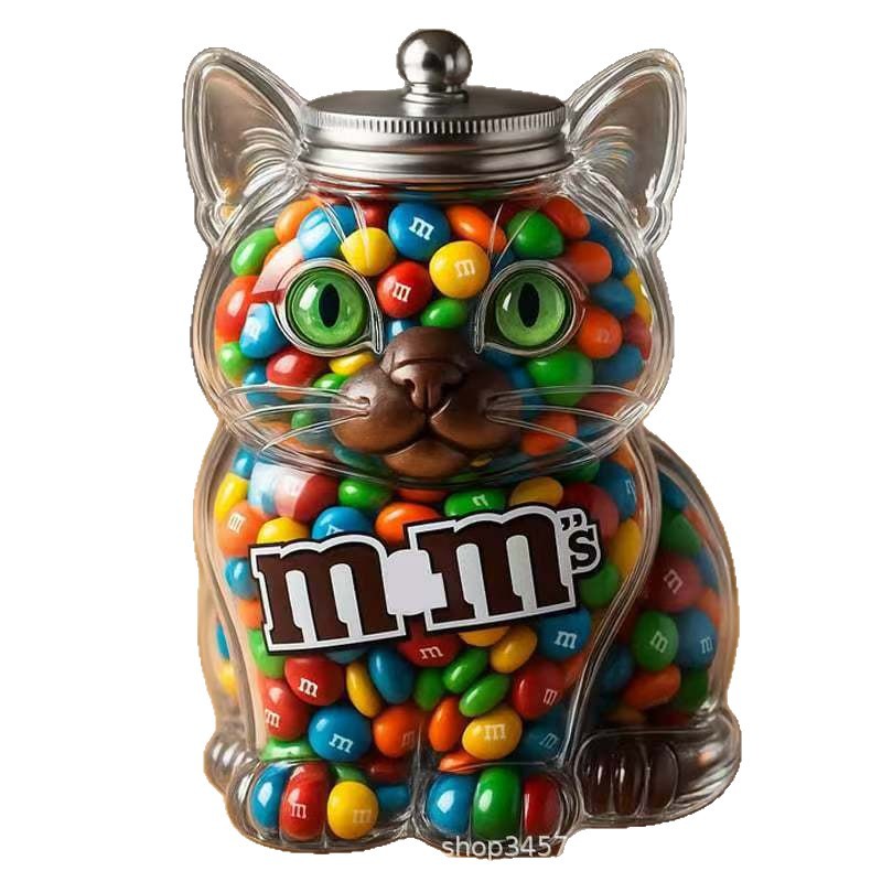 Nuevos productos transfronterizos para gatos para mascotas almacenamiento de bocadillos 1 de junio día de los niños alto contenedor de vidrio de silicona contenedor de almacenamiento de cocina
