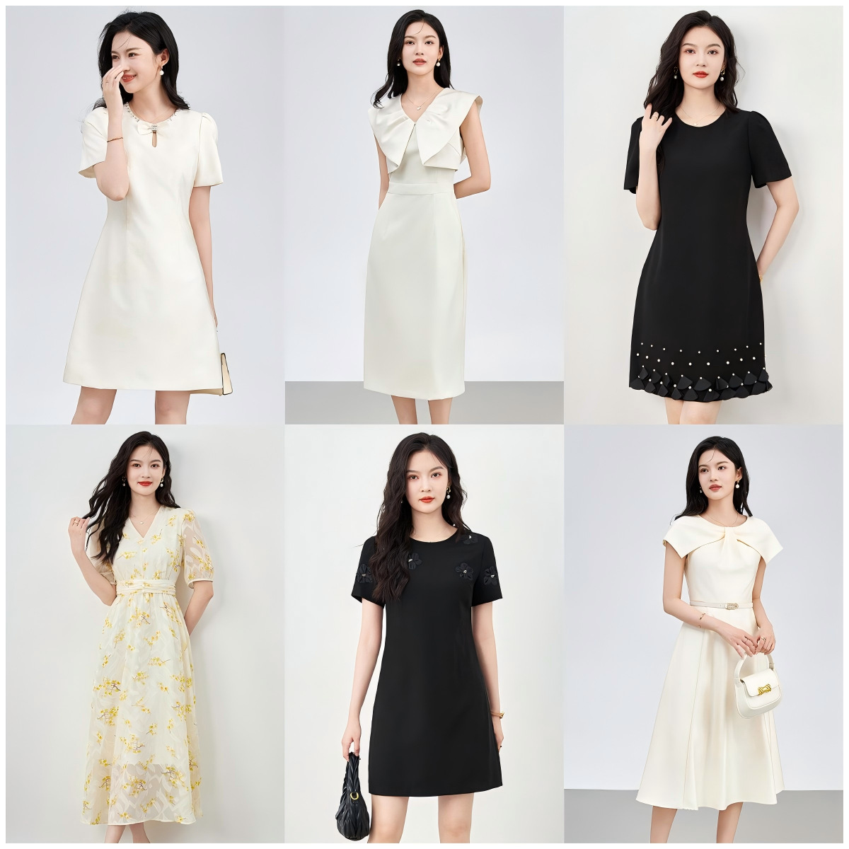 Đầm maxi nữ thắt eo mùa hè kiểu mới — 2423201 - Màu hạnh phúc