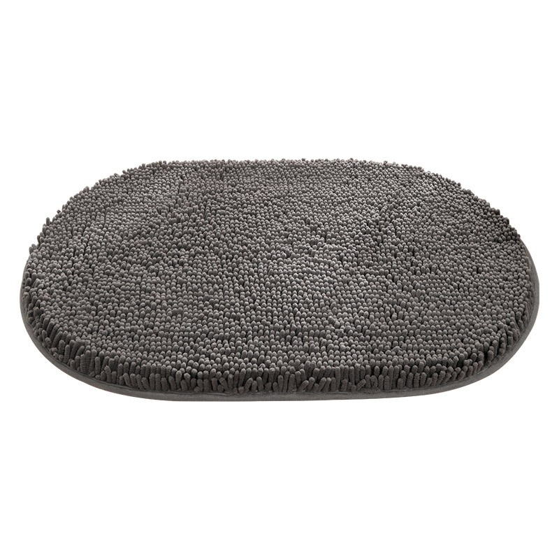 TEMU venta caliente esterillas de piso de cheneil de espesamiento alfombra de absorción de agua fuerte alfombra de puerta antideslizante inodoro alfombra de cama cama image 6