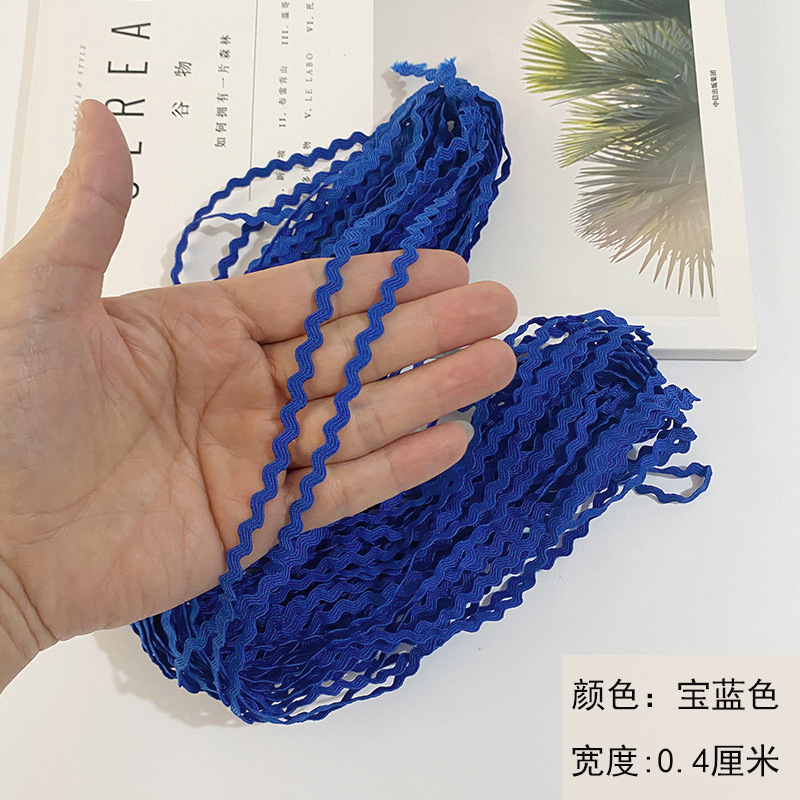 0,3 CM en forma de S correas de encaje marinero con sofá, decoración de cortina, encaje, accesorios de ropa de bricolaje hechos a mano