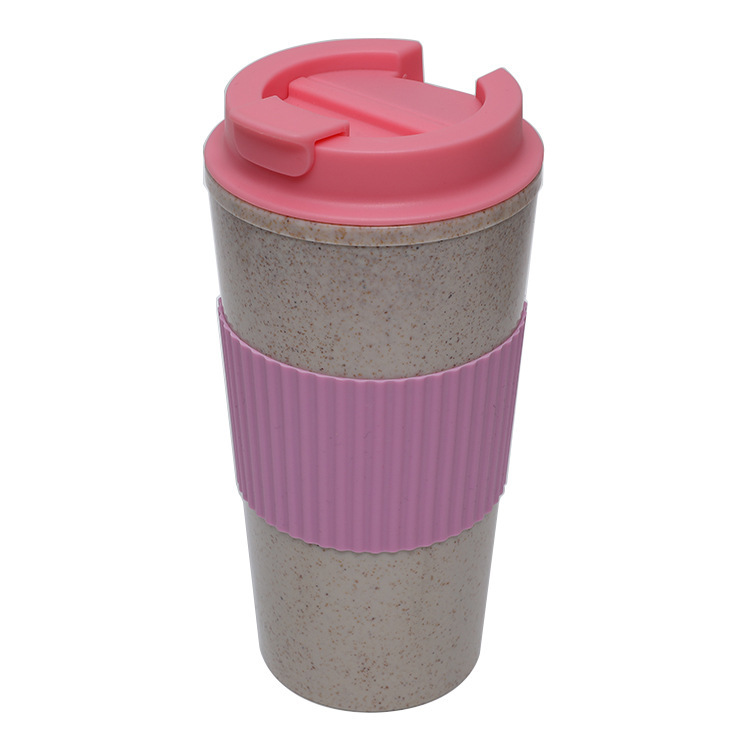 Amazonの新しい売れ筋カップルコーヒーカップ環境に優しい小麦わら繊維ウォーターカップポータブルスターバックスカップ|undefined