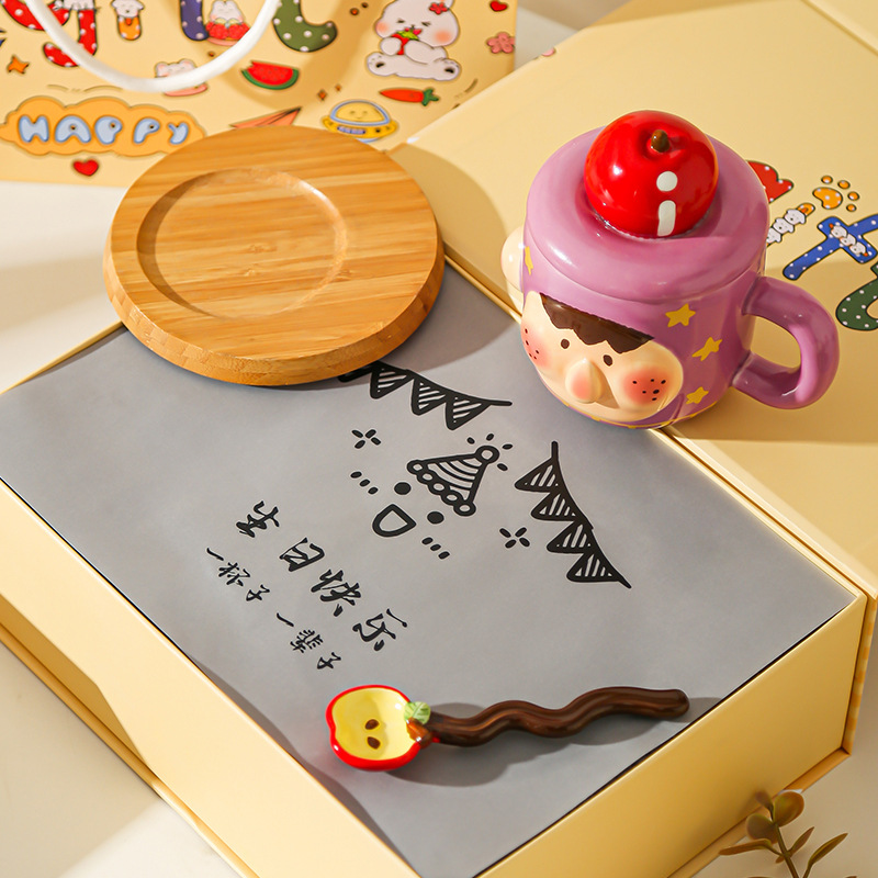 Tazas creativas divertidas, tazas de pareja, tazas de cerámica, tazas de agua para niñas, regalos prácticos de cumpleaños, regalos a mano para novias